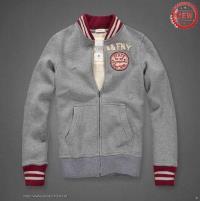 heren abercrombie fitch pullover full-zip lichtgrijs gestreept rood wit ny Winkel Nijmegen 4ec1i736